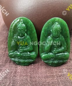 Phật Bản Mệnh Phật A Di Đà Ngọc Bích Nephrite Jade (MD098) 4