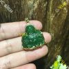 Mặt Dây Phật Di Lạc Ngọc Bích Nephrite Jade Bọc Vàng (MD099) 1 Mặt Dây Phật Di Lạc Ngọc Bích Nephrite Jade Bọc Vàng (MD099) 1
