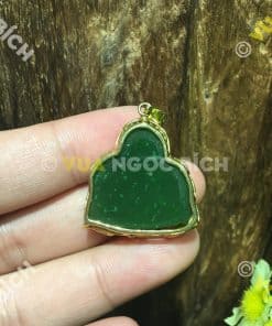 Mặt Dây Phật Di Lạc Ngọc Bích Nephrite Jade Bọc Vàng (MD099) 11 Mặt Dây Phật Di Lạc Ngọc Bích Nephrite Jade Bọc Vàng (MD099) 4