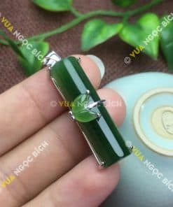 Mặt Dây Đốt Trúc Ngọc Bích Nephrite Jade (MD089) 5
