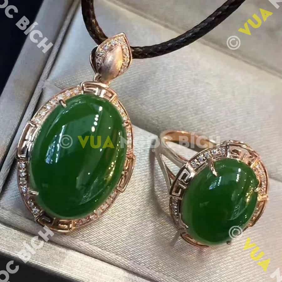 Mặt Dây Ngọc Bích Nephrite Jade (MD079) 3 Mặt Dây Ngọc Bích Nephrite Jade (MD079)