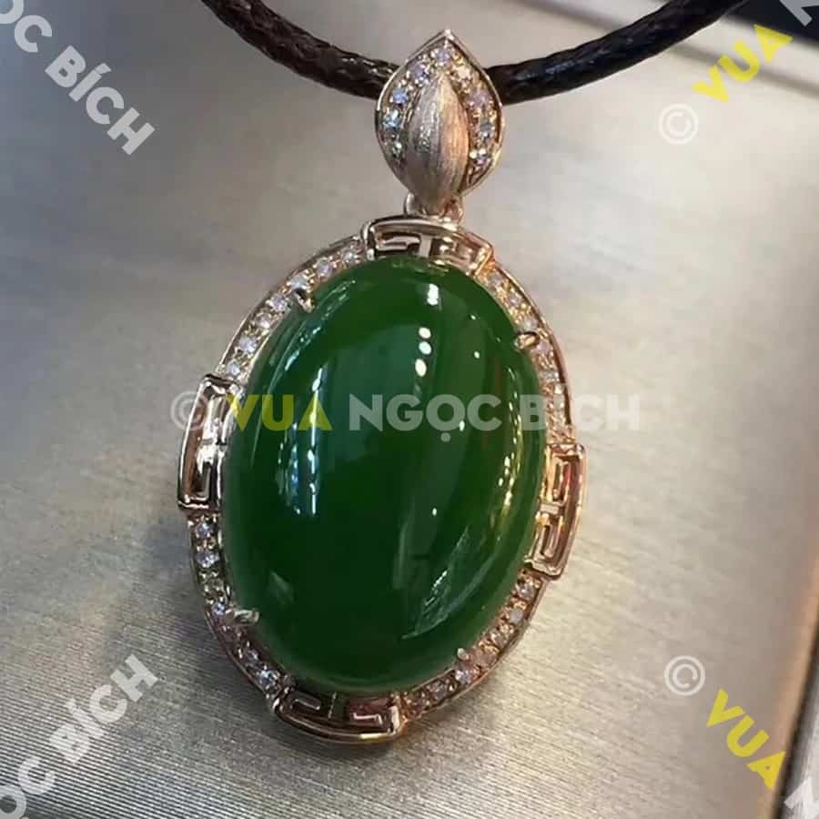 Mặt Dây Ngọc Bích Nephrite Jade (MD079) 5 Mặt Dây Ngọc Bích Nephrite Jade (MD079) - Hình ảnh 3