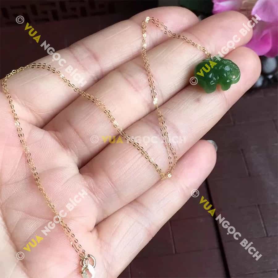 Mặt dây Ngọc Bích Nephrite Jade (MD086) 4 Mặt dây Ngọc Bích Nephrite Jade (MD086) - Hình ảnh 2