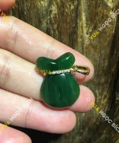 Mặt Dây Bao Tiền Ngọc Bích Nephrite Jade (MD077) 3
