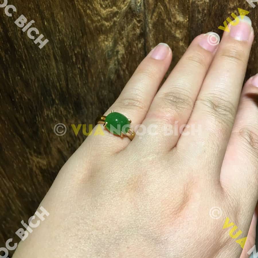 Nhẫn Ngọc Bích Nephrite Jade (NN034) 7 Nhẫn Ngọc Bích Nephrite Jade (NN034) - Hình ảnh 5