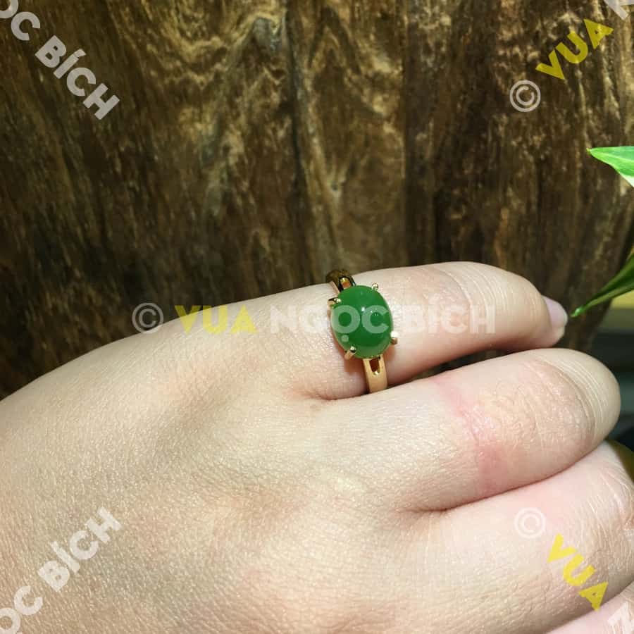 Nhẫn Ngọc Bích Nephrite Jade (NN034) 6 Nhẫn Ngọc Bích Nephrite Jade (NN034) - Hình ảnh 4