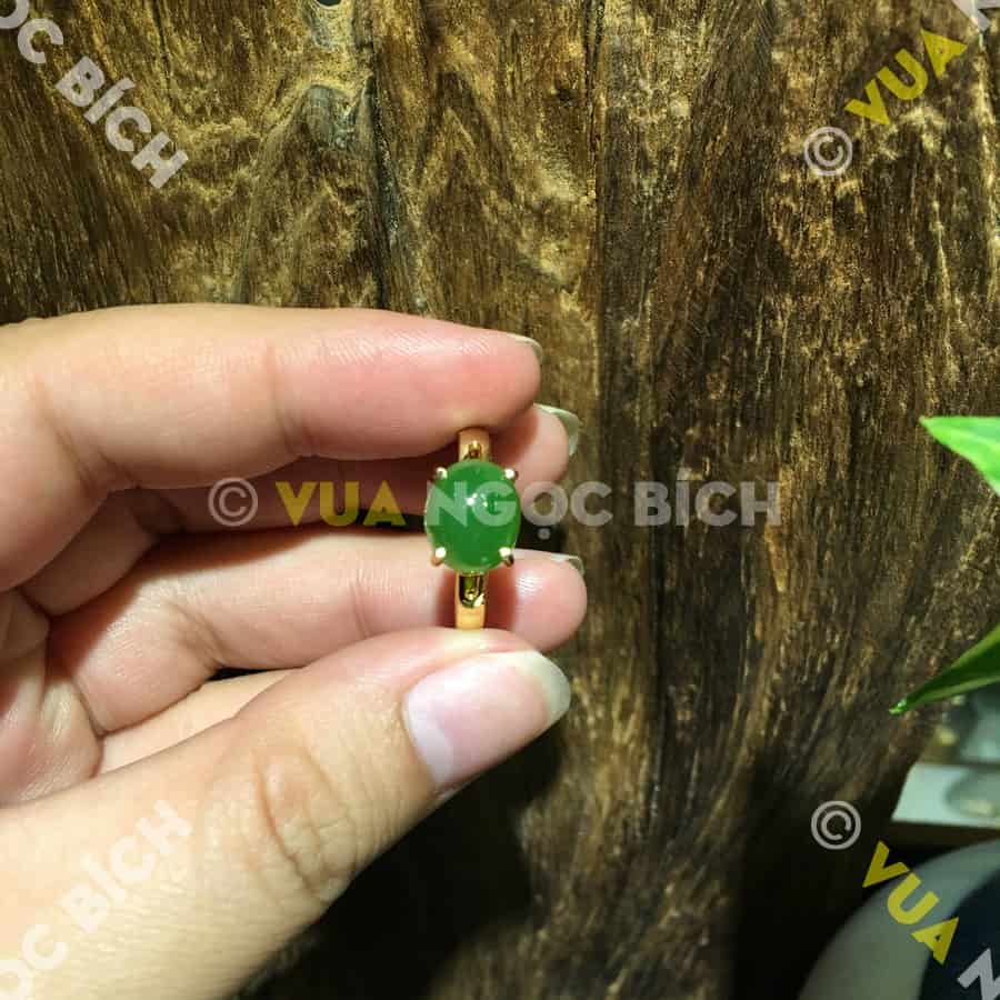 Nhẫn Ngọc Bích Nephrite Jade (NN034) 5 Nhẫn Ngọc Bích Nephrite Jade (NN034) - Hình ảnh 3