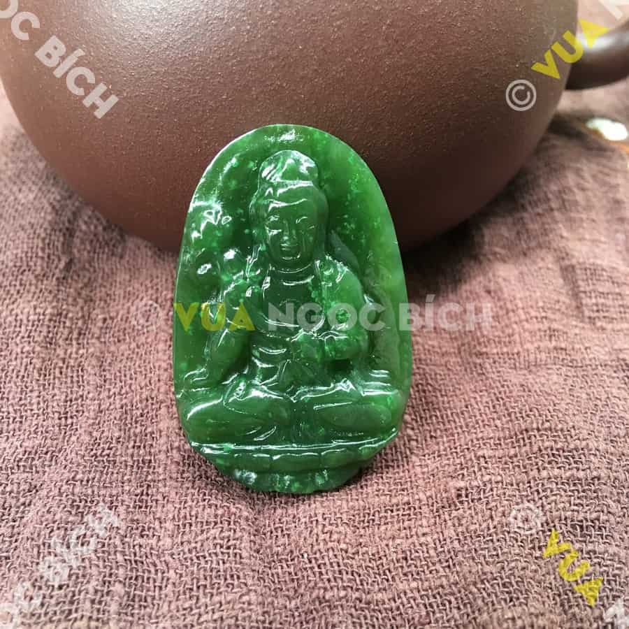Phật Bản Mệnh Bồ Tát Đại Thế Chí Ngọc Bích Nephrite Jade (MD096) 3 Phật Bản Mệnh Bồ Tát Đại Thế Chí Ngọc Bích Nephrite Jade (MD096)
