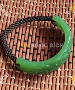 Vòng Tay Ngọc Bích Nephrite Jade Mix Dây Dù (VT019) 7