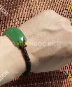 Vòng Tay Ngọc Bích Nephrite Jade Mix Dây Dù (VT019) 5