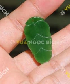 Mặt Chiếc Lá Ngọc Bích Nephrite Jade (MD108) 13 Mặt Chiếc Lá Ngọc Bích Nephrite Jade (MD108) 6