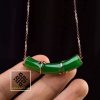Mặt Dây Chuyền Đốt Trúc Ngọc Bích Bọc Vàng (MD009) 2