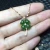 Mặt Dây Cỏ Bốn Lá Ngọc Bích Nephrite Jade (MD165) 2