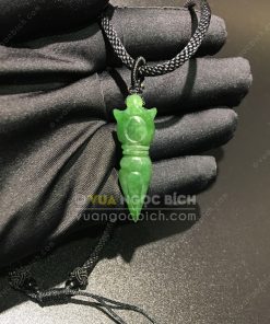 Mặt Dây Dao Kila (Phurba, Phổ Ba) Ngọc Bích Nephrite Jade (MD171) 7