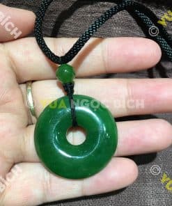 Mặt Dây Đồng Điếu Ngọc Bích Nephrite Jade (MD027) 8