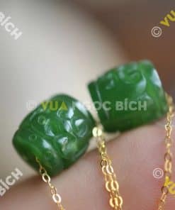 Mặt Dây Lu Thống Ngọc Bích Nephrite Jade (MD166) 5