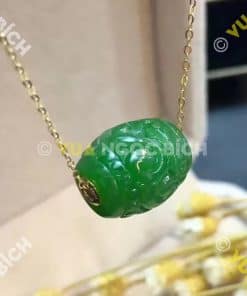 Mặt Dây Lu Thống Ngọc Bích Nephrite Jade (MD166) 4