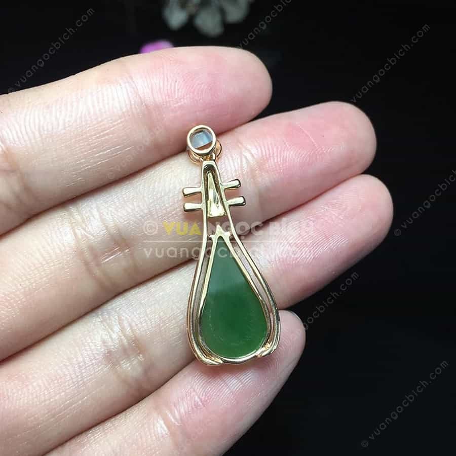 Mặt Dây Ngọc Bích Nephrite Jade (MD158) 4 Mặt Dây Ngọc Bích Nephrite Jade (MD158) - Hình ảnh 2