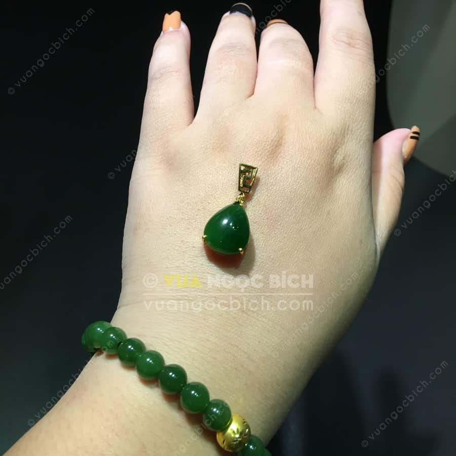 Mặt Dây Ngọc Bích Nephrite Jade (MD159) 6 Mặt Dây Ngọc Bích Nephrite Jade (MD159) - Hình ảnh 4