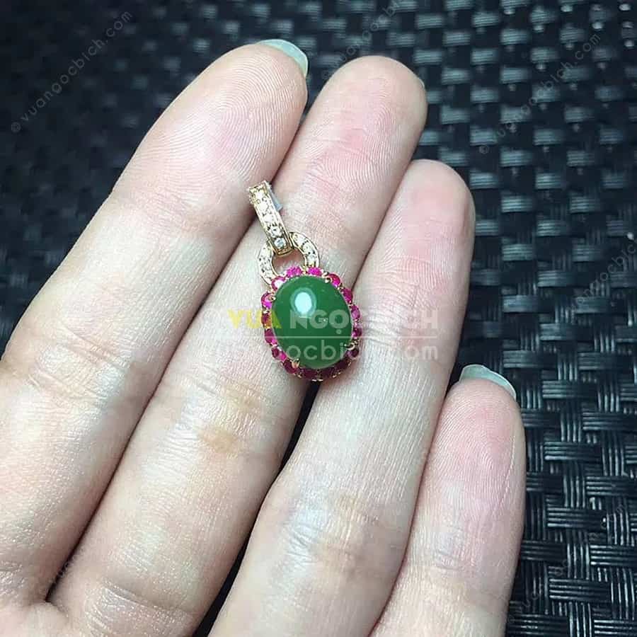 Mặt Dây Ngọc Bích Nephrite Jade (MD160) 3 Mặt Dây Ngọc Bích Nephrite Jade (MD160)