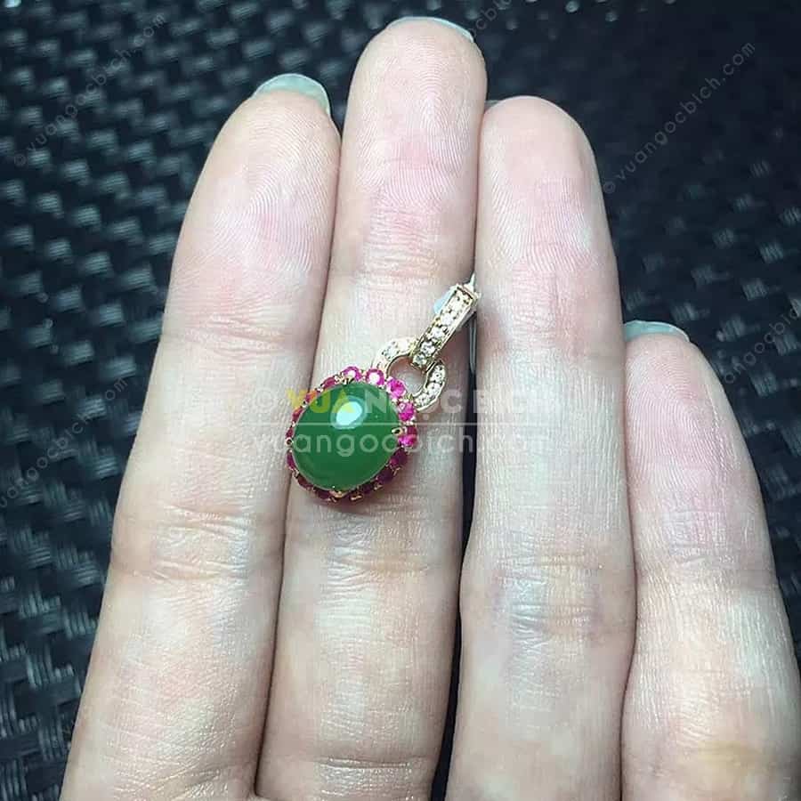Mặt Dây Ngọc Bích Nephrite Jade (MD160) 5 Mặt Dây Ngọc Bích Nephrite Jade (MD160) - Hình ảnh 3