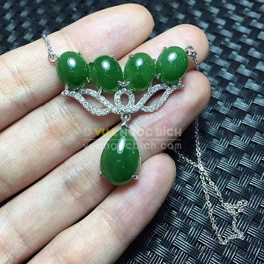 Mặt Dây Ngọc Bích Nephrite Jade (MD162) 3 Mặt Dây Ngọc Bích Nephrite Jade (MD162)