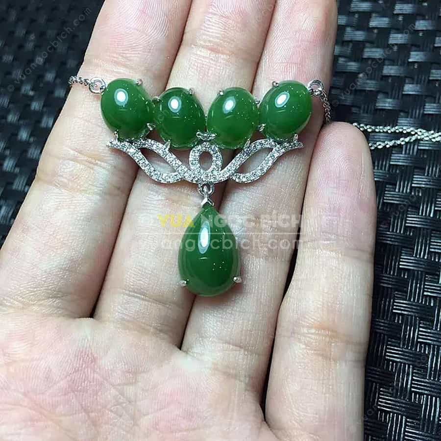 Mặt Dây Ngọc Bích Nephrite Jade (MD162) 6 Mặt Dây Ngọc Bích Nephrite Jade (MD162) - Hình ảnh 4