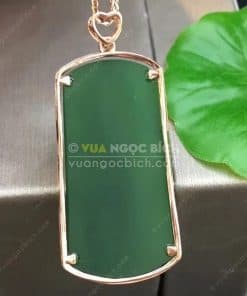 Mặt Dây Ngọc Bích Nephrite Jade (MD163) 5