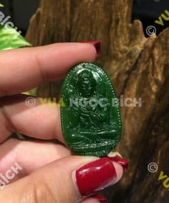 Mặt Dây Phật Bản Mệnh Ngọc Bích Nephrite Jade (MD059) 7