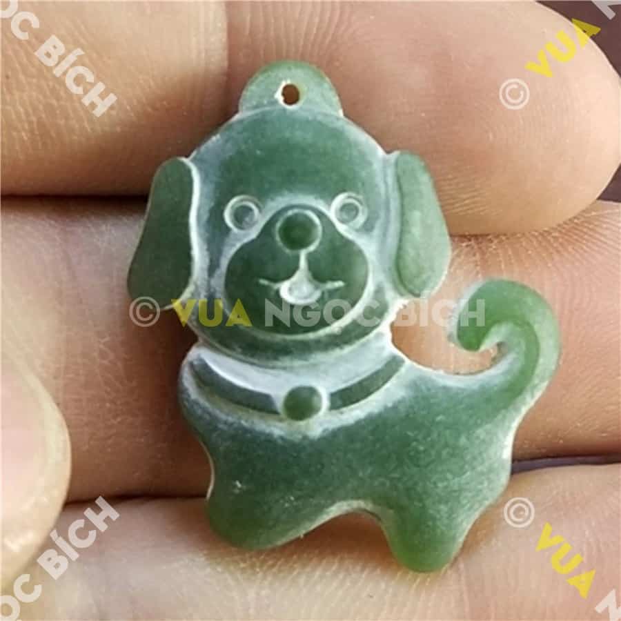 Mặt Ngọc Bích Nephrite Con Chó (MD114) 6 Mặt Ngọc Bích Nephrite Con Chó (MD114) - Hình ảnh 4