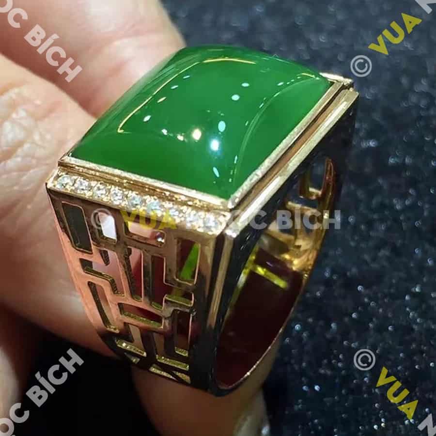 Nhẫn Ngọc Bích Nephrite Jade (NN012) 7 Nhẫn Ngọc Bích Nephrite Jade (NN012) - Hình ảnh 5