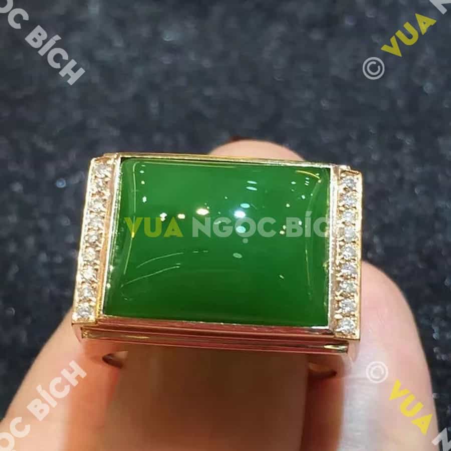 Nhẫn Ngọc Bích Nephrite Jade (NN012) 6 Nhẫn Ngọc Bích Nephrite Jade (NN012) - Hình ảnh 4