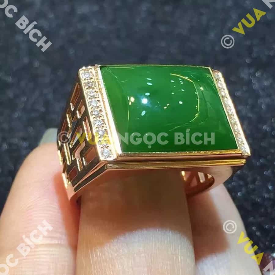 Nhẫn Ngọc Bích Nephrite Jade (NN012) 3 Nhẫn Ngọc Bích Nephrite Jade (NN012)