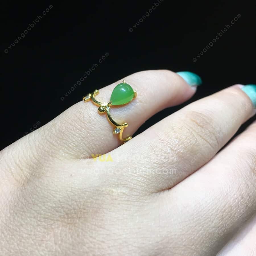 Nhẫn Ngọc Bích Nephrite Jade (NN078) 9 Nhẫn Ngọc Bích Nephrite Jade (NN078) - Hình ảnh 7