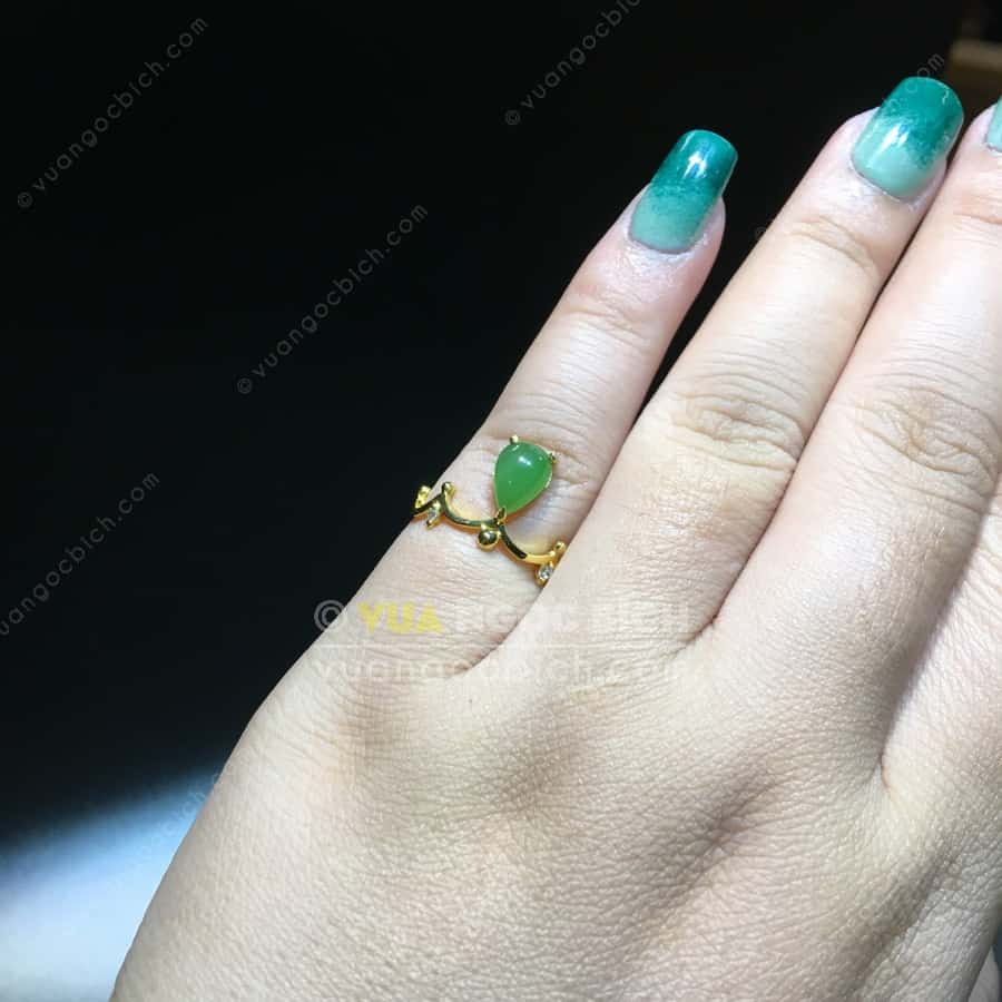 Nhẫn Ngọc Bích Nephrite Jade (NN078) 8 Nhẫn Ngọc Bích Nephrite Jade (NN078) - Hình ảnh 6