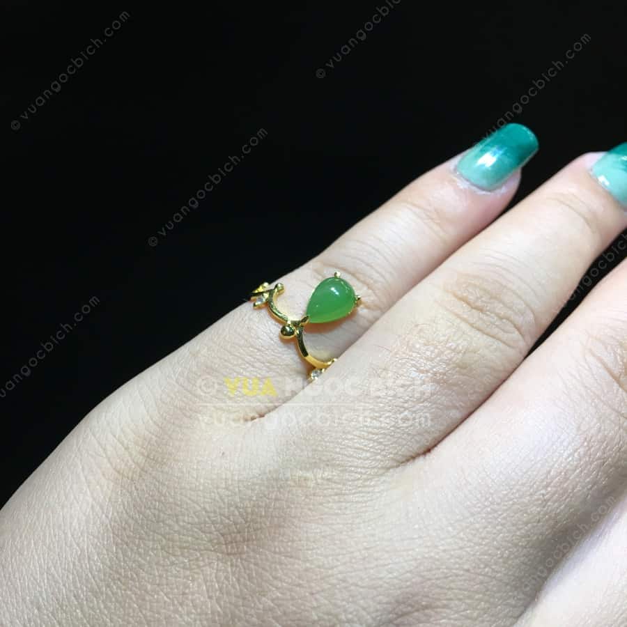 Nhẫn Ngọc Bích Nephrite Jade (NN078) 5 Nhẫn Ngọc Bích Nephrite Jade (NN078) - Hình ảnh 3