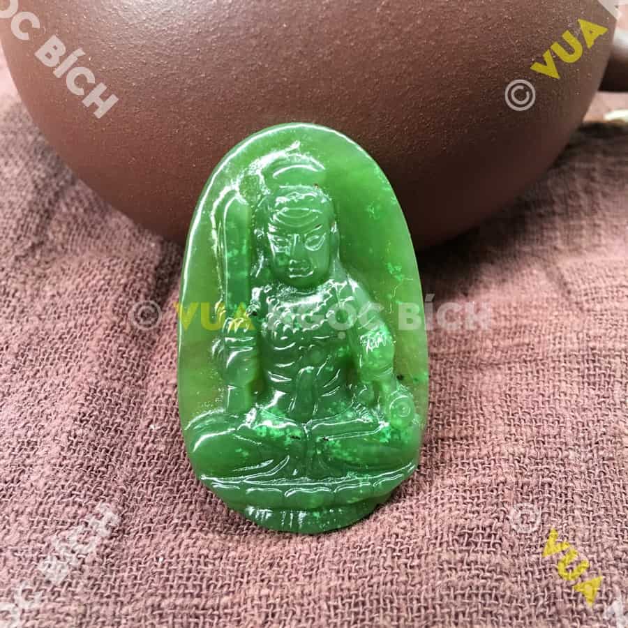 Phật Bản Mệnh Bất Động Minh Vương Ngọc Bích Nephrite Jade (MD097) 3 Phật Bản Mệnh Bất Động Minh Vương Ngọc Bích Nephrite Jade (MD097)