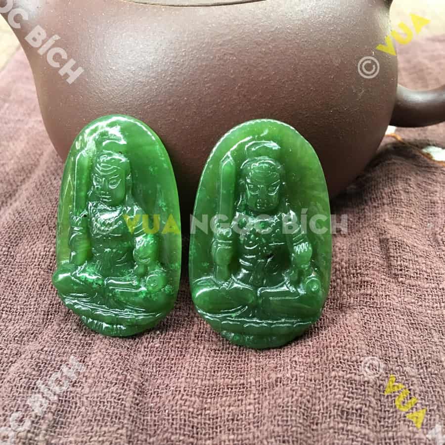 Phật Bản Mệnh Bất Động Minh Vương Ngọc Bích Nephrite Jade (MD097) 7 Phật Bản Mệnh Bất Động Minh Vương Ngọc Bích Nephrite Jade (MD097) - Hình ảnh 5