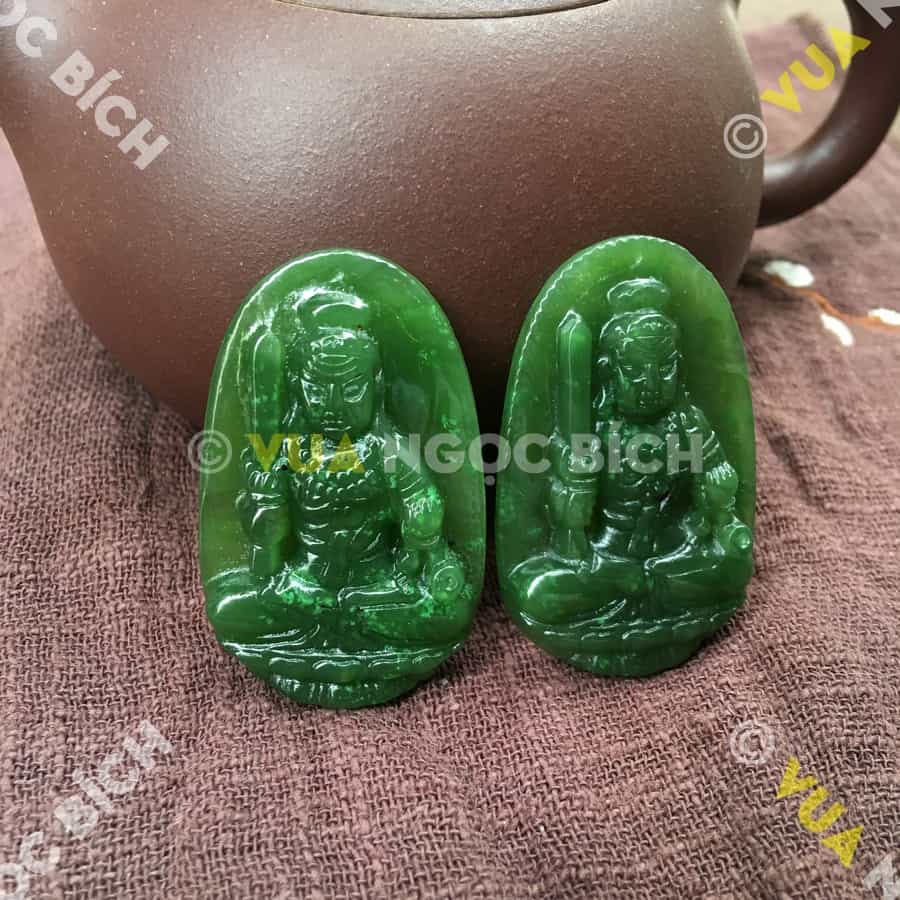 Phật Bản Mệnh Bất Động Minh Vương Ngọc Bích Nephrite Jade (MD097) 5 Phật Bản Mệnh Bất Động Minh Vương Ngọc Bích Nephrite Jade (MD097) - Hình ảnh 3
