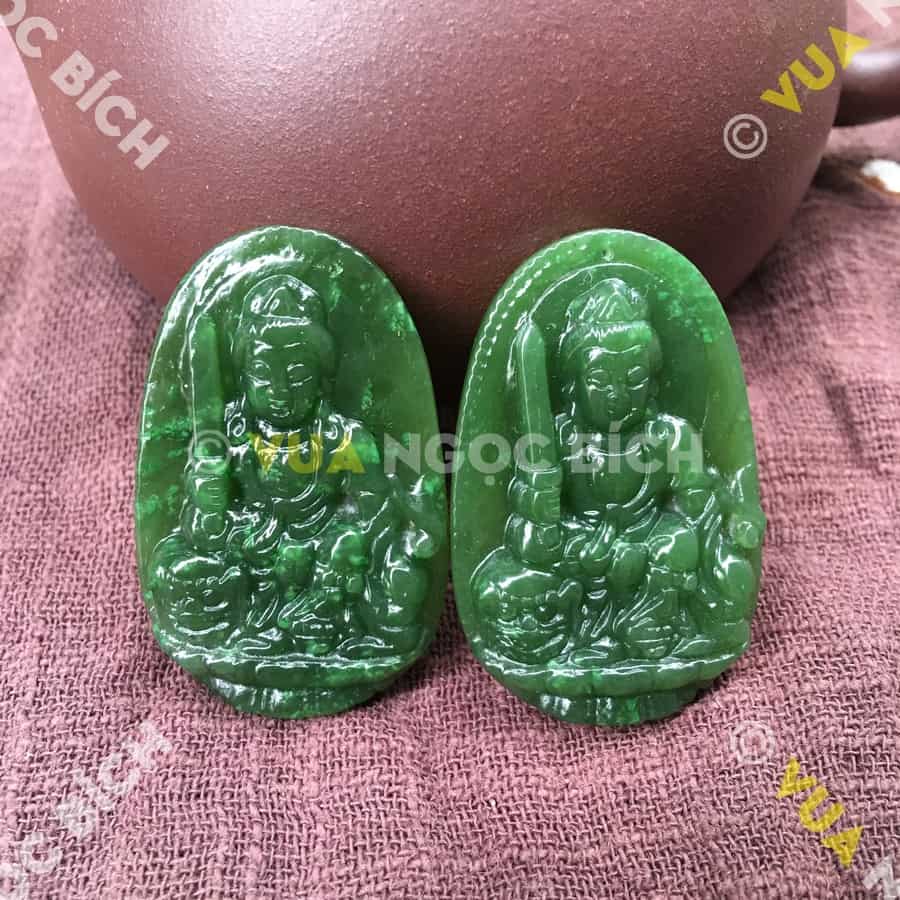 Phật Bản Mệnh Bồ Tát Văn Thù Ngọc Bích Nephrite Jade (MD093) 8 Phật Bản Mệnh Bồ Tát Văn Thù Ngọc Bích Nephrite Jade (MD093) - Hình ảnh 6