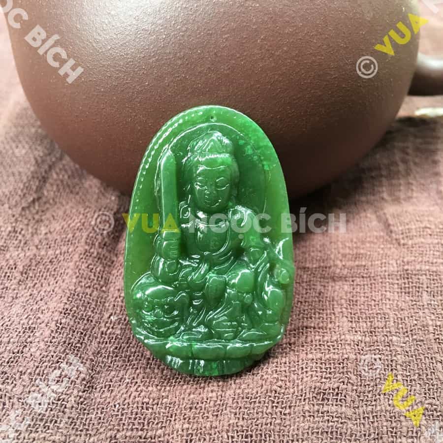 Phật Bản Mệnh Bồ Tát Văn Thù Ngọc Bích Nephrite Jade (MD093) 3 Phật Bản Mệnh Bồ Tát Văn Thù Ngọc Bích Nephrite Jade (MD093)