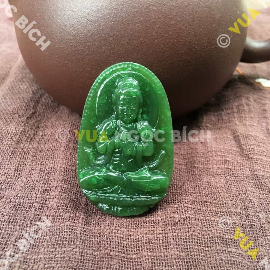 Phật Bản Mệnh Phổ Minh Đại Nhật Như Lai Ngọc Bích Nephrite Jade (MD095) 4 Phật Bản Mệnh Phổ Minh Đại Nhật Như Lai Ngọc Bích Nephrite Jade (MD095) - Hình ảnh 2