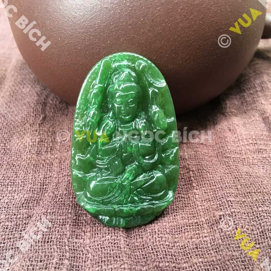 Phật Bản Mệnh Quán Âm Thiên Thủ Ngọc Bích Nephrite Jade (MD091) 5 Phật Bản Mệnh Quán Âm Thiên Thủ Ngọc Bích Nephrite Jade (MD091) - Hình ảnh 3