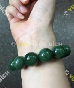 Vòng Tay Ngọc Bích Nephrite Jade 16mm (VT056-1) 7