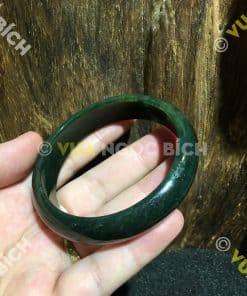 Vòng Tay Ngọc Bích Nephrite Jade Bản Liền (VT030) 4