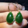 Bông Tai Ngọc Bích Nephrite Jade (VNB-BT204) 2 Bông Tai Ngọc Bích Nephrite Jade (VNB-BT204) 2