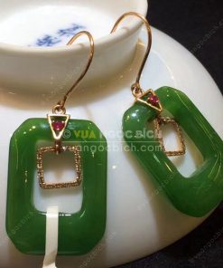 Bông Tai Ngọc Bích Nephrite Jade (VNB-BT207) 10 Bông Tai Ngọc Bích Nephrite Jade (VNB-BT207) 4