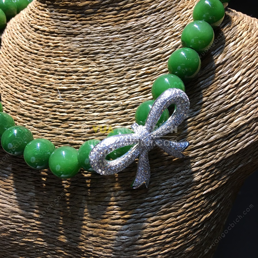 Chuỗi Vòng Cổ Ngọc Bích Nephrite Jade 10mm VIP (VNB-CC088) 9 Chuỗi Vòng Cổ Ngọc Bích Nephrite Jade 10mm VIP (VNB-CC088) - Hình ảnh 7