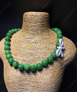 Chuỗi Vòng Cổ Ngọc Bích Nephrite Jade 10mm VIP (VNB-CC088) 11 Chuỗi Vòng Cổ Ngọc Bích Nephrite Jade 10mm VIP (VNB-CC088) 3