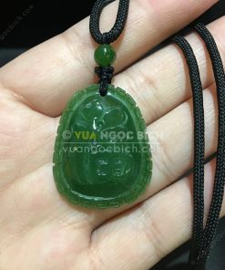 Mặt Dây Chữ Phúc Ngọc Bích Nephrite Jade (VNB-MD226) 7